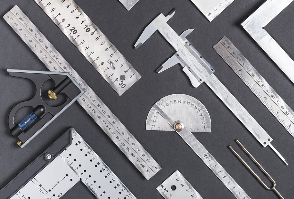 A set of measuring tools that all utilize real numbers.